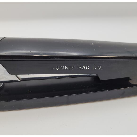 Vintage Swingline 333 Stapler Mid Century Black Long Island NY Ronnie Bag Co - Picture 5 of 16